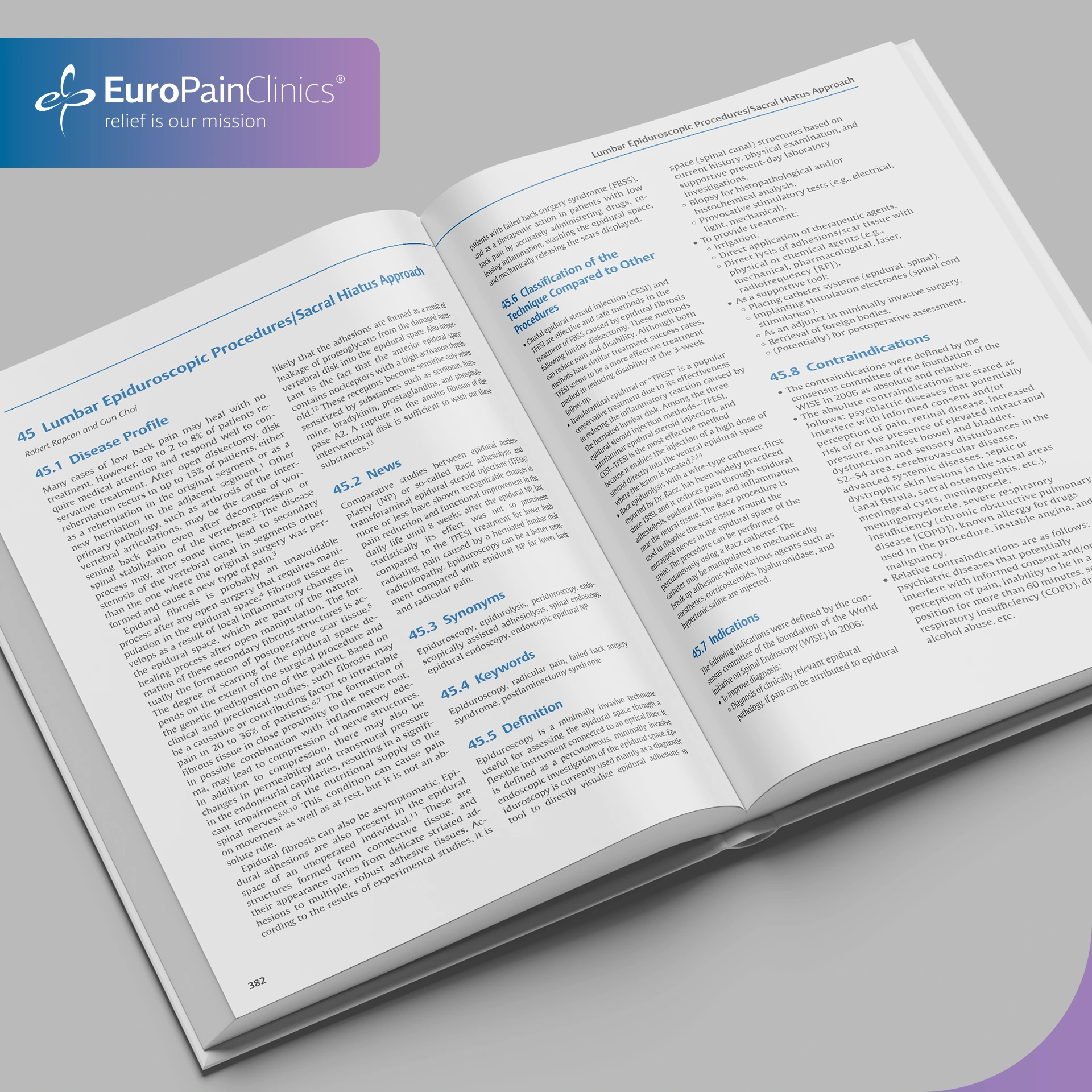 Odborná publikace MUDr. Róbert Rapčan, FIPP, MBA, PhD., medicínský ředitel EuroPainClinics