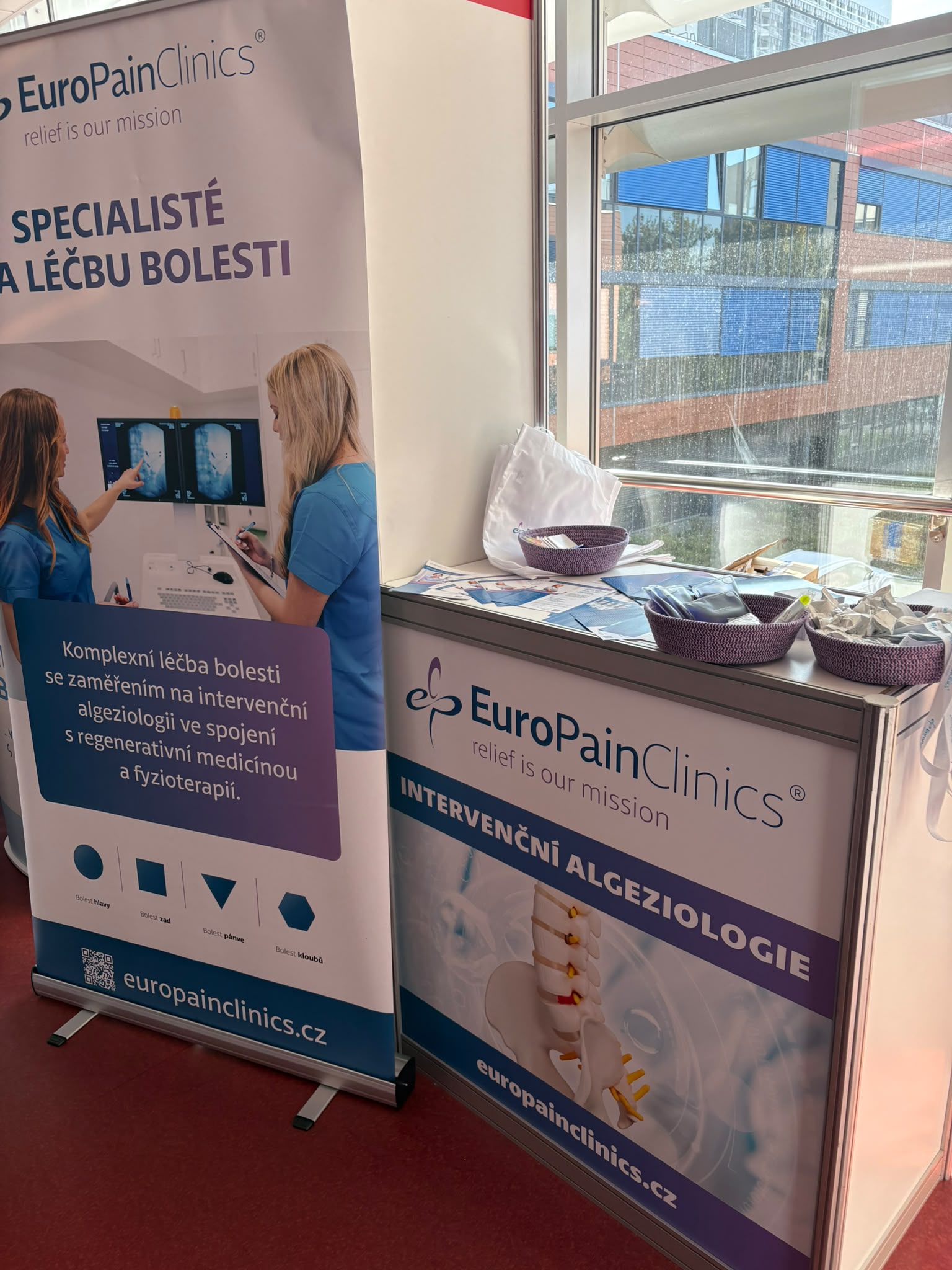Stánek EuroPainClinics na JobMED 2026